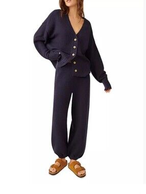 Fp Beach Hailee Joggers Navy Blue Size Sp
